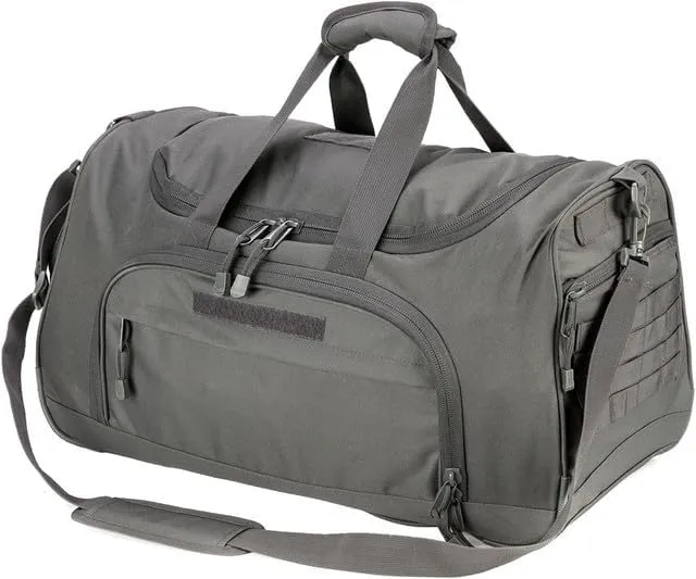 Gym Bag for Women & Men Tactical Duffle Military Weekender Travel Work Out Bags Lightweight Waterproof Sports Tote Shoe Pocket