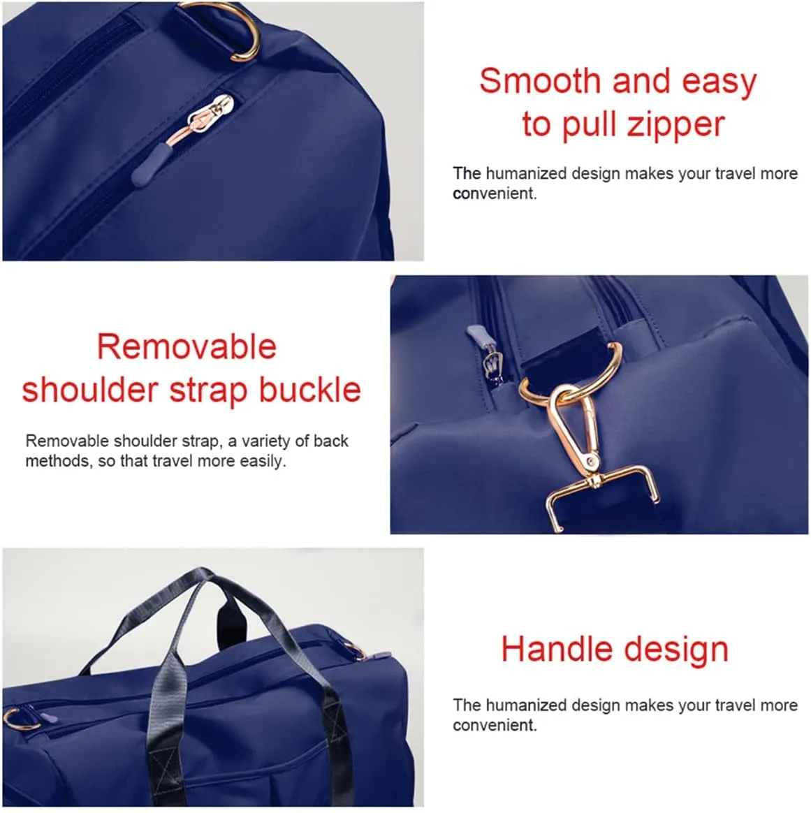 Gym Bag Wet and Dry Sport Bags with Shoe Compartment Travel Bag Waterproof Cute Gym Bag for Women and Men Training Tote Yoga Bag(Dark Blue)