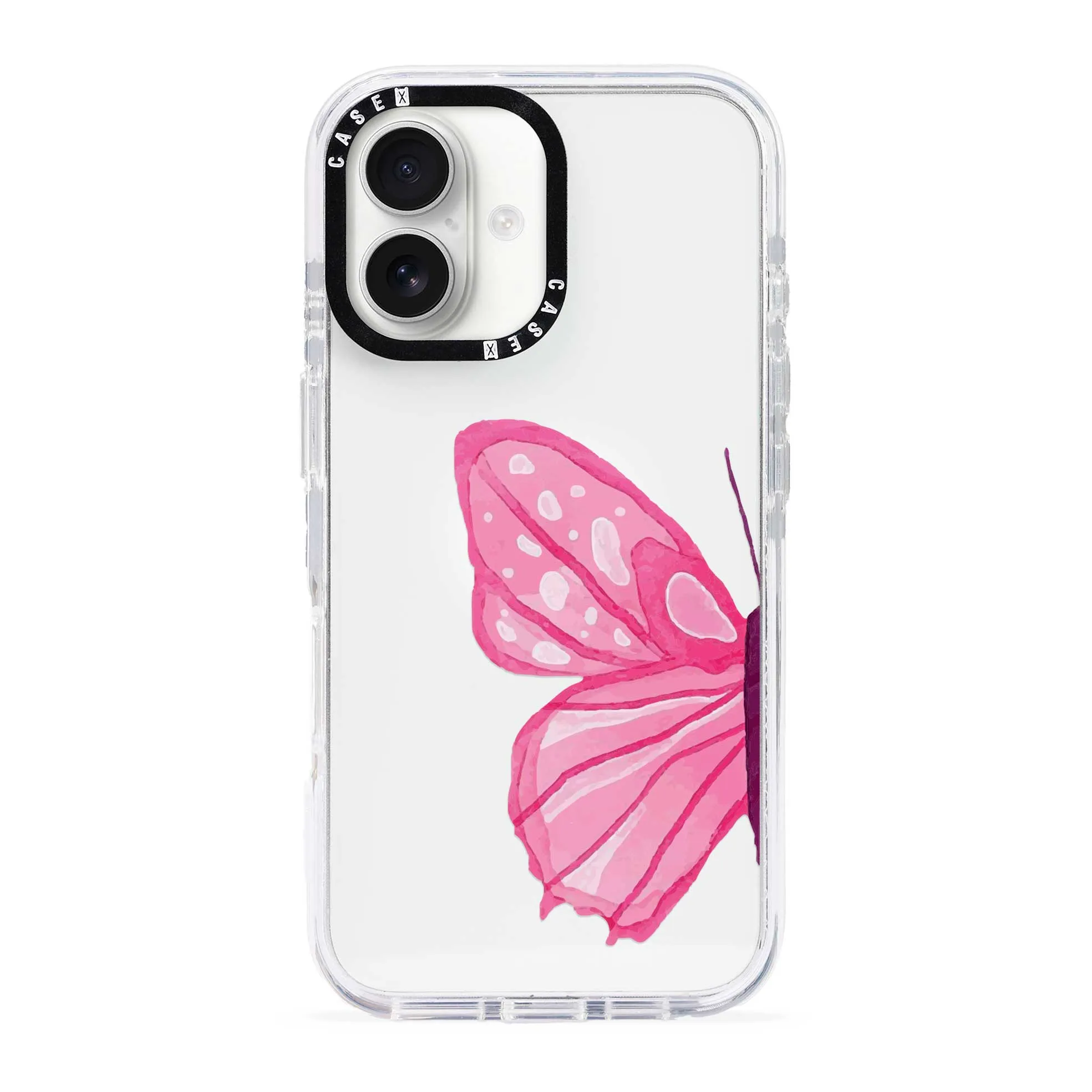 Half Pink Butterfly