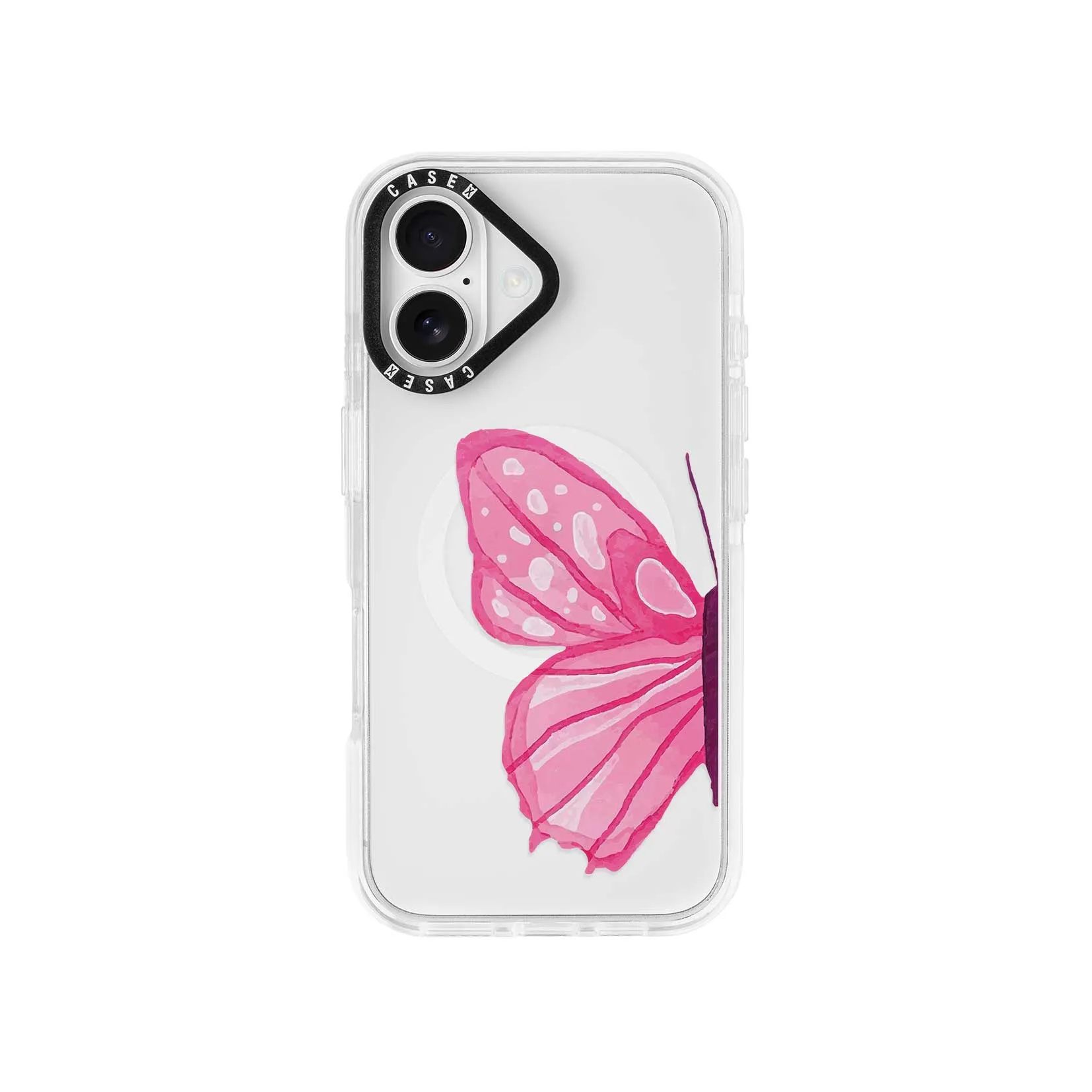 Half Pink Butterfly