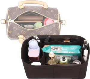 handbag Organizer for LV NANO mini bags Felt Organizer Bag Shaper insert Y061black-old NANO