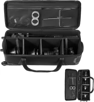 Happybuy Studio Equipment Trolley Case, 35.83 x 11.81 x 14 in / 91 x 30 x 35.5 cm, Rolling Camera Bag