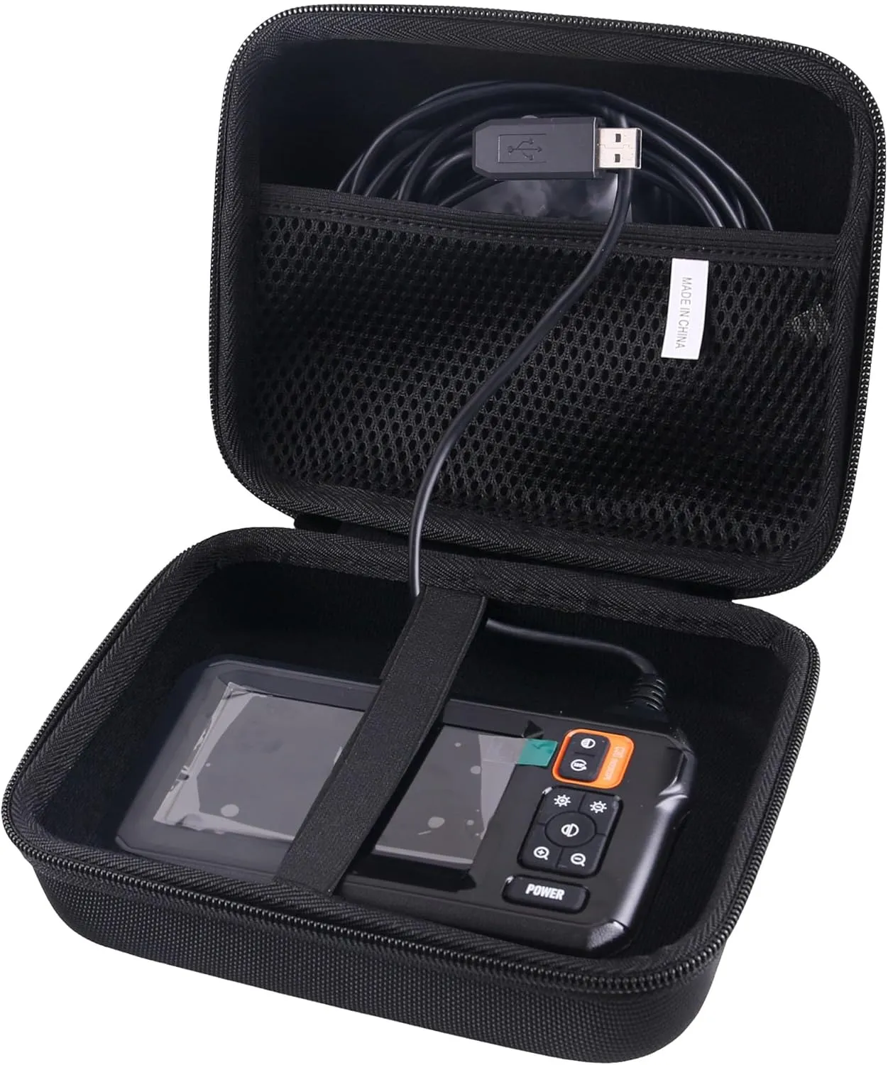 Hard EVA Carrying Case Compatible with MugEasy/Daxiongmao/DEPSTECH Borescope Inspection Camera,Lens Industrial Endoscope storage case (5M-10M line can also be accommodated)
