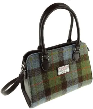 Harris Tweed Tote Handbag – LB1227 Findhorn, Colour 119 Blue Turquoise, L' for ASIN 'B0C1H7NK2M