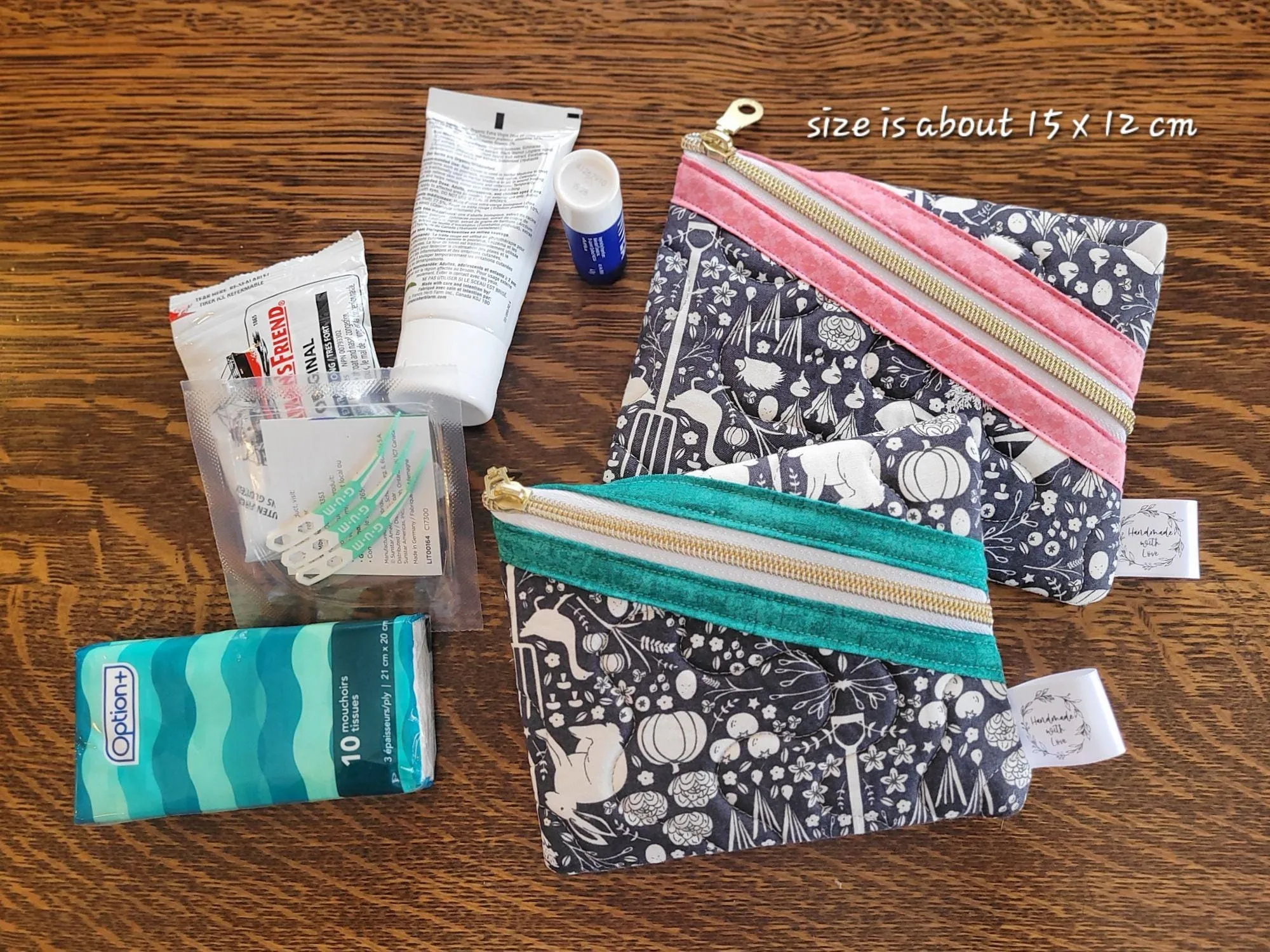 Hemingway Zipper Pouches