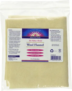 Heritage Products Wool Flannel, Palma Christi, 1 Flannel 12" X 27"