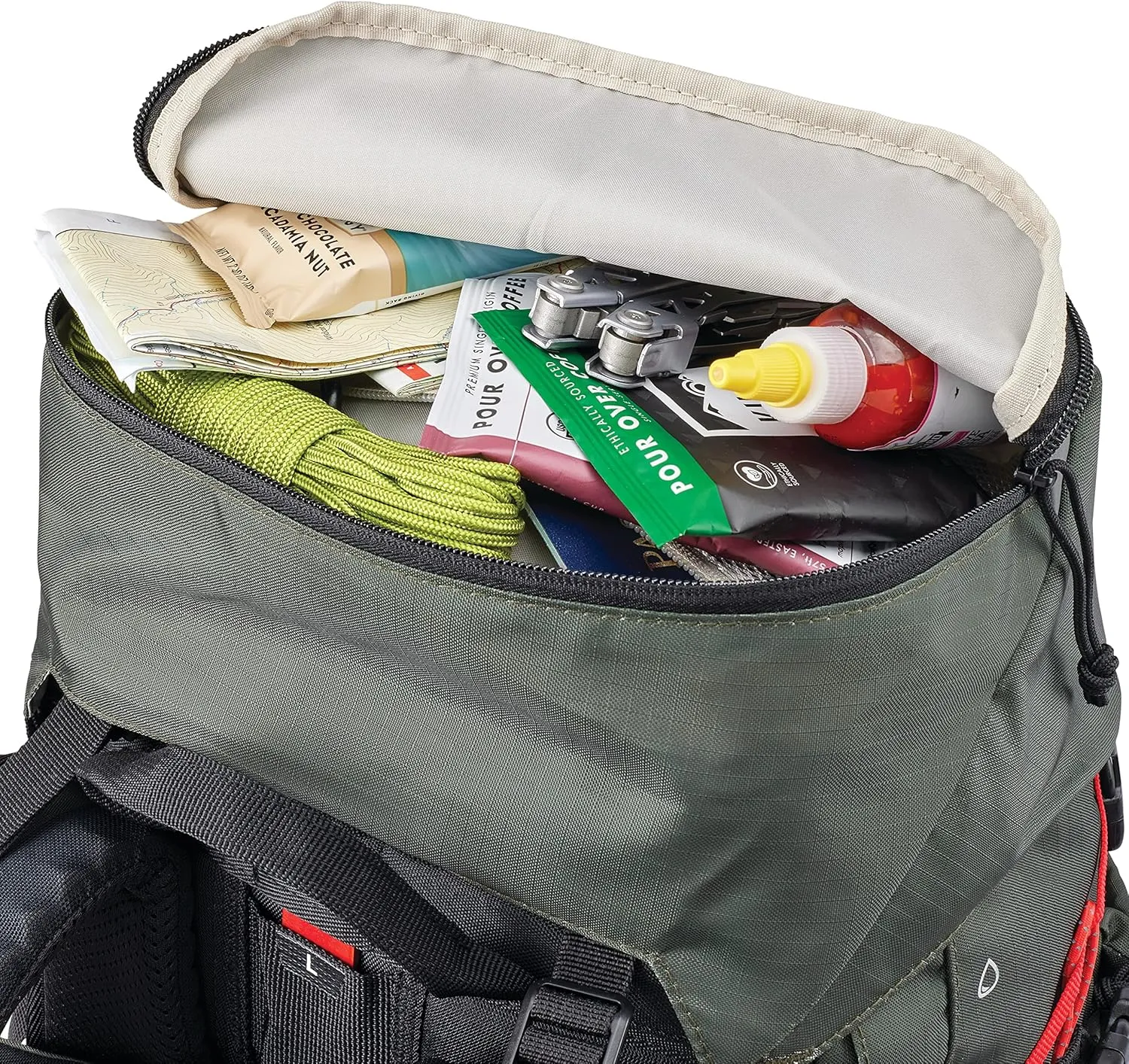 High Sierra Pathway 2.0 Backpack with Hydration Storage Sleeve, for Hiking, Biking, Camping, Traveling, Forest Green/Black, 60L