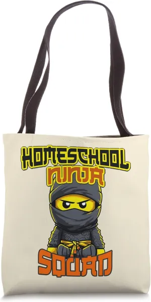 HOMESCHOOL NINJA SQUAD Multitasking Mom Homeschooler Samurai Tote Bag