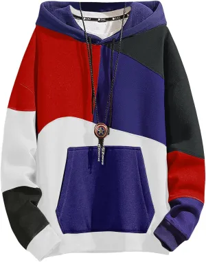 Hoodies for Men & Woman Pullover, Mens Fashion Hip-Hop Hooded Sweatshirt Casual Long Sleeve