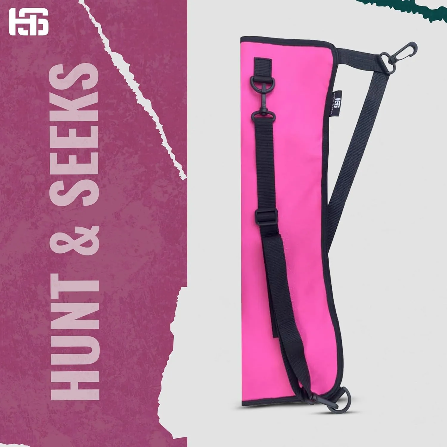 Hunt & Seek Archery Back/Side Fabric Quiver with Accessory Pocket Shoulder Hanged Quiver for Compound Bow