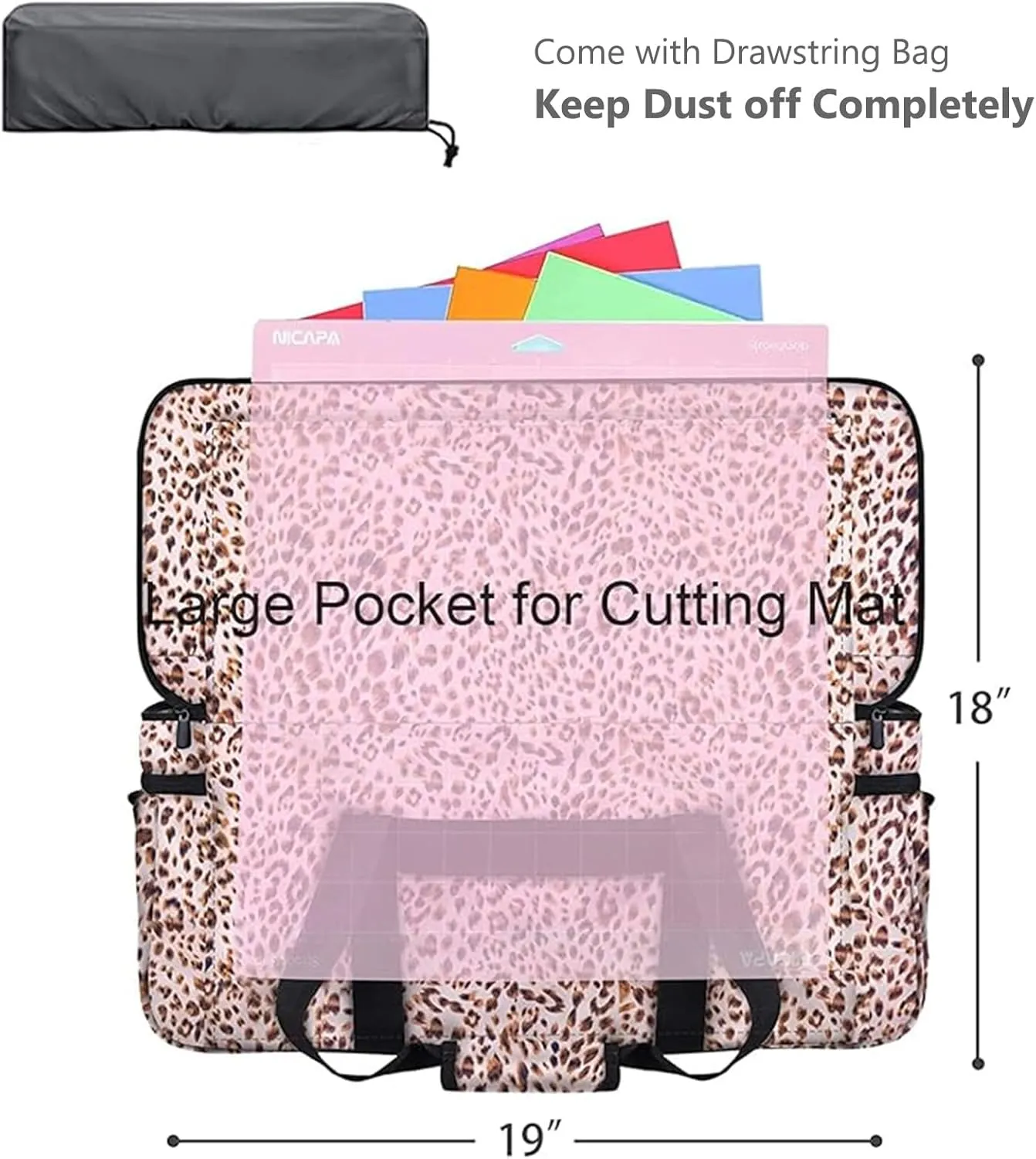 IMAGINING Cushion Carrying Case Bag Compatible with Cricut Maker/Maker 3, Cricut Explore Air 2/Explore 3, Cricut Organizer for Cricut Accessories