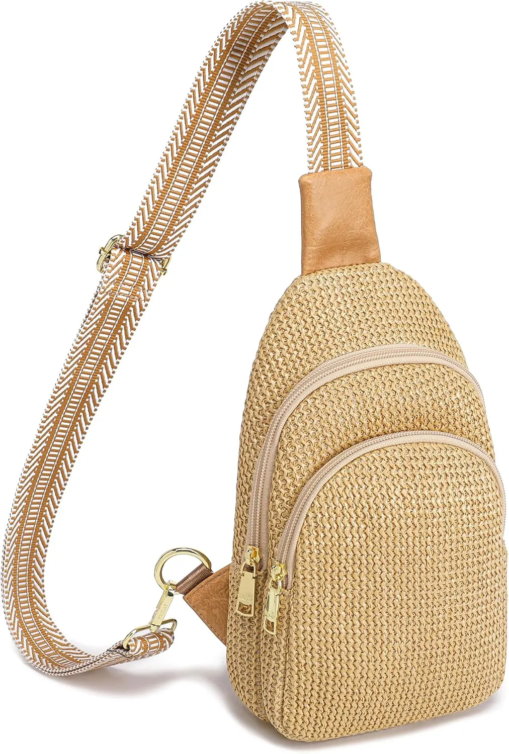 INICAT Summer Straw Bag Small Sling Beach Bag Crossbody Bags for Women