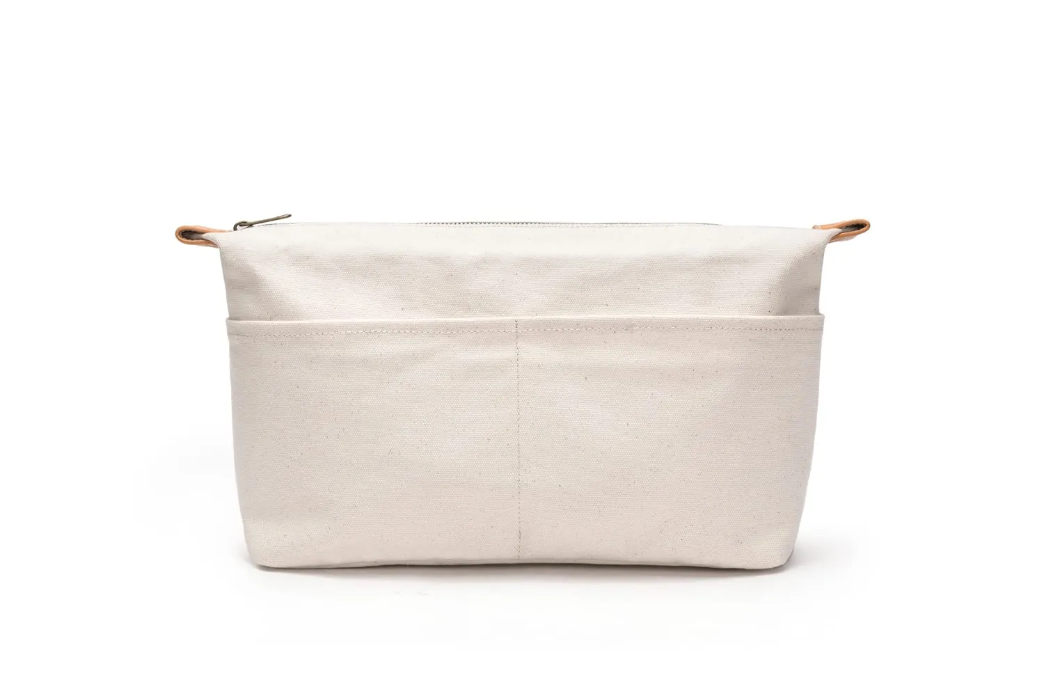 Insert Storage Bag Purse Organizer and Cosmetic Travel Bags for Women Makeup Bag with Compartments Three Sizes Cotton Canvas built-in compartments functiona and fashionable