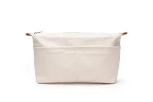Insert Storage Bag Purse Organizer and Cosmetic Travel Bags for Women Makeup Bag with Compartments Three Sizes Cotton Canvas built-in compartments functiona and fashionable