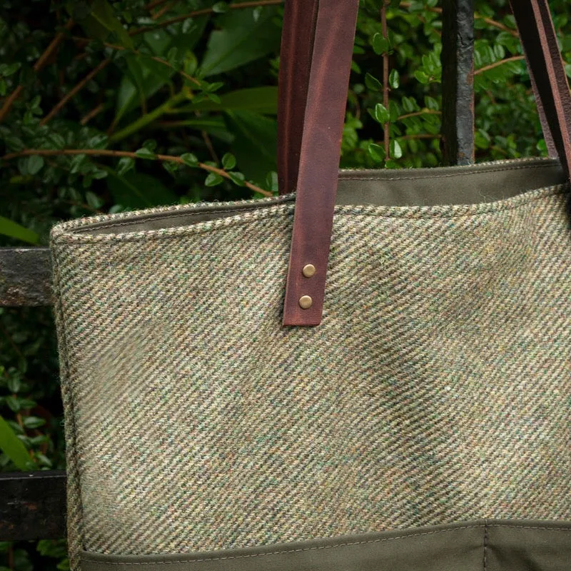 Irish Wool Tweed Tote Bag