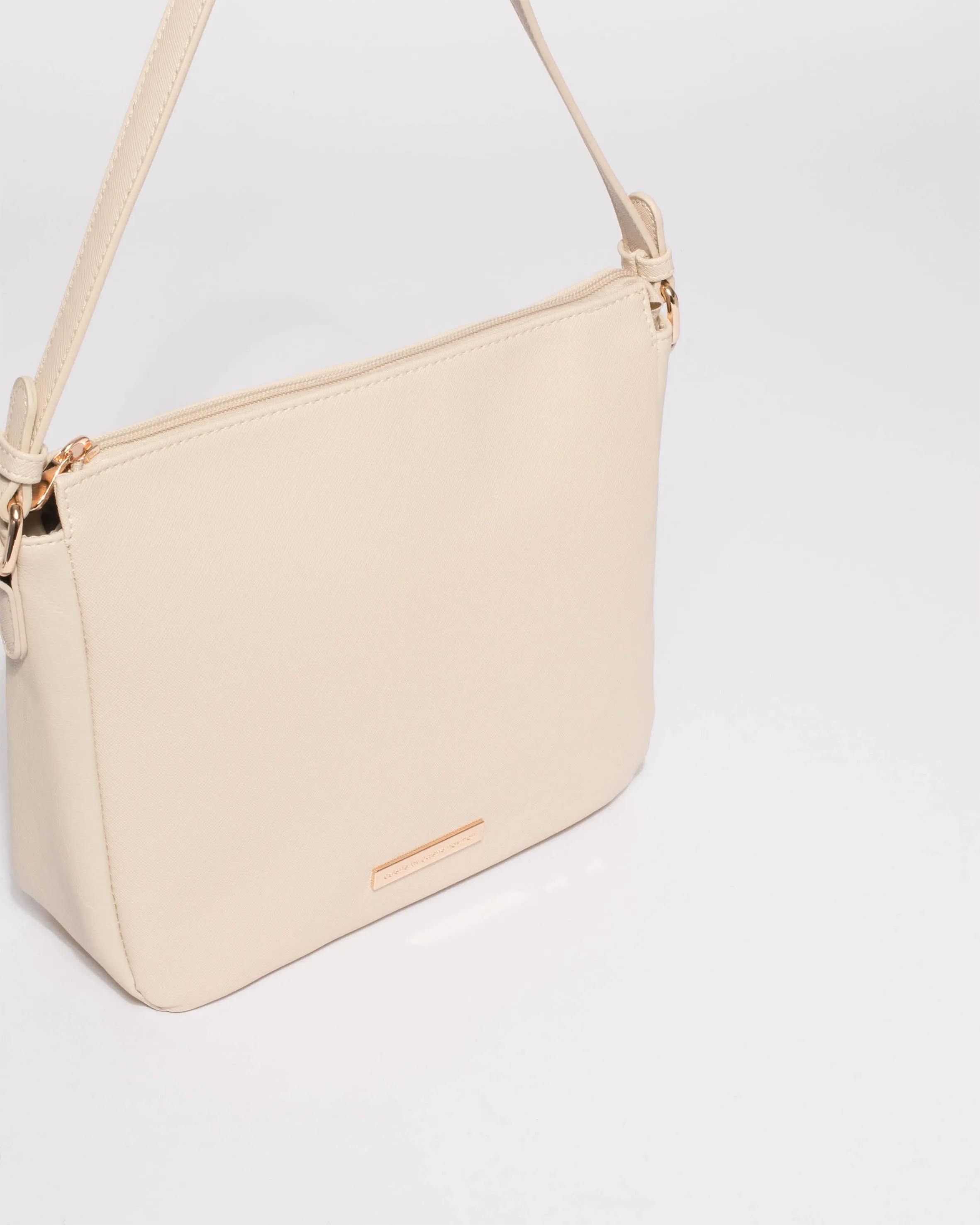 Ivory Lucy Shoulder Strap Tote Bag