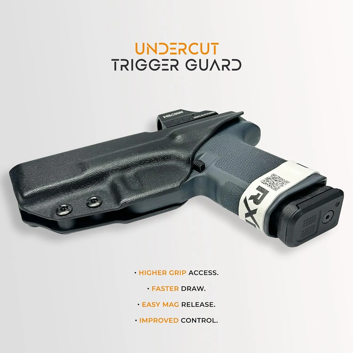 IWB High Sweat Shield Holster Fits Shadow Systems MR920 Inside Waistband Kydex Gun Holster American Made Durable Lightweight Carry Gear