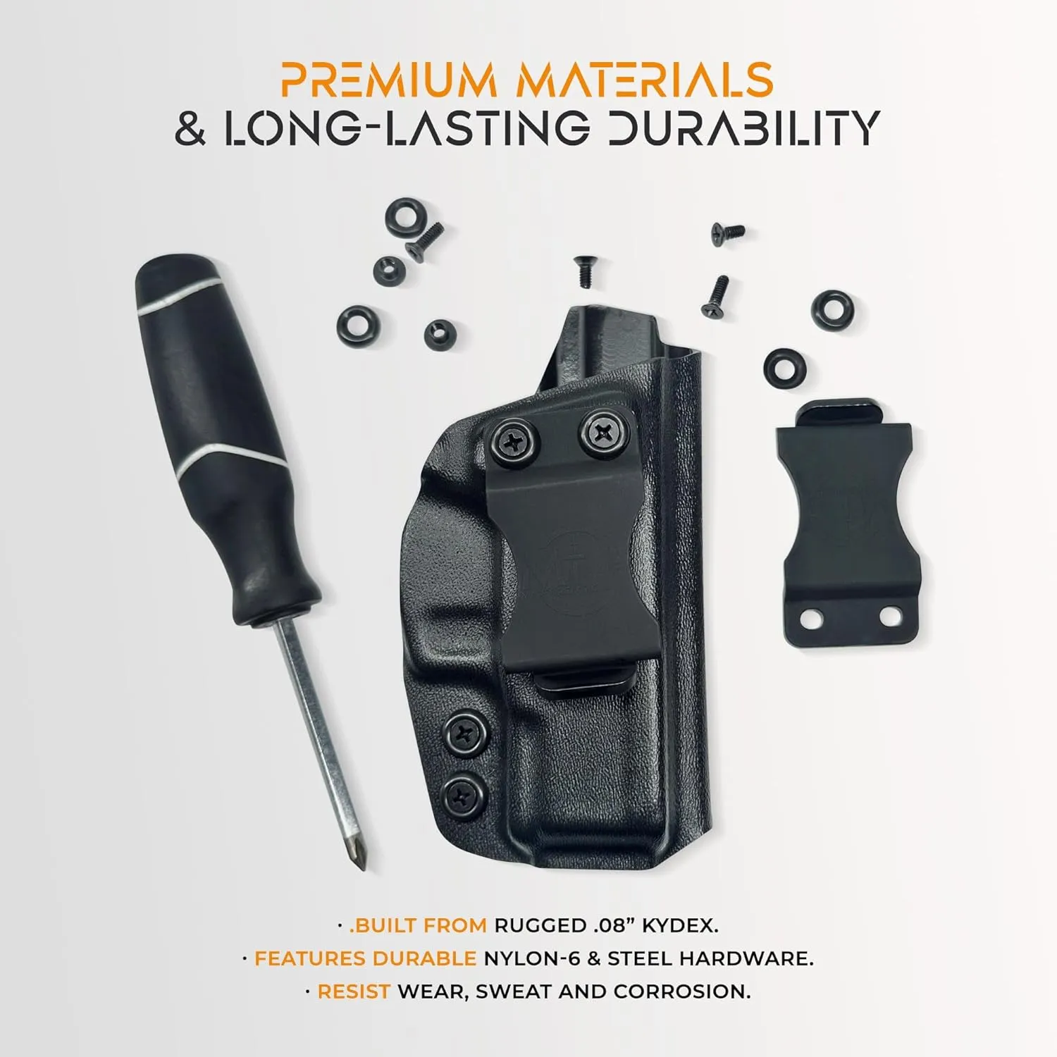 IWB Max Cover Holster Fits CZ P-07 Inside Waistband Kydex Gun Holster American Made Durable Lightweight Carry Gear