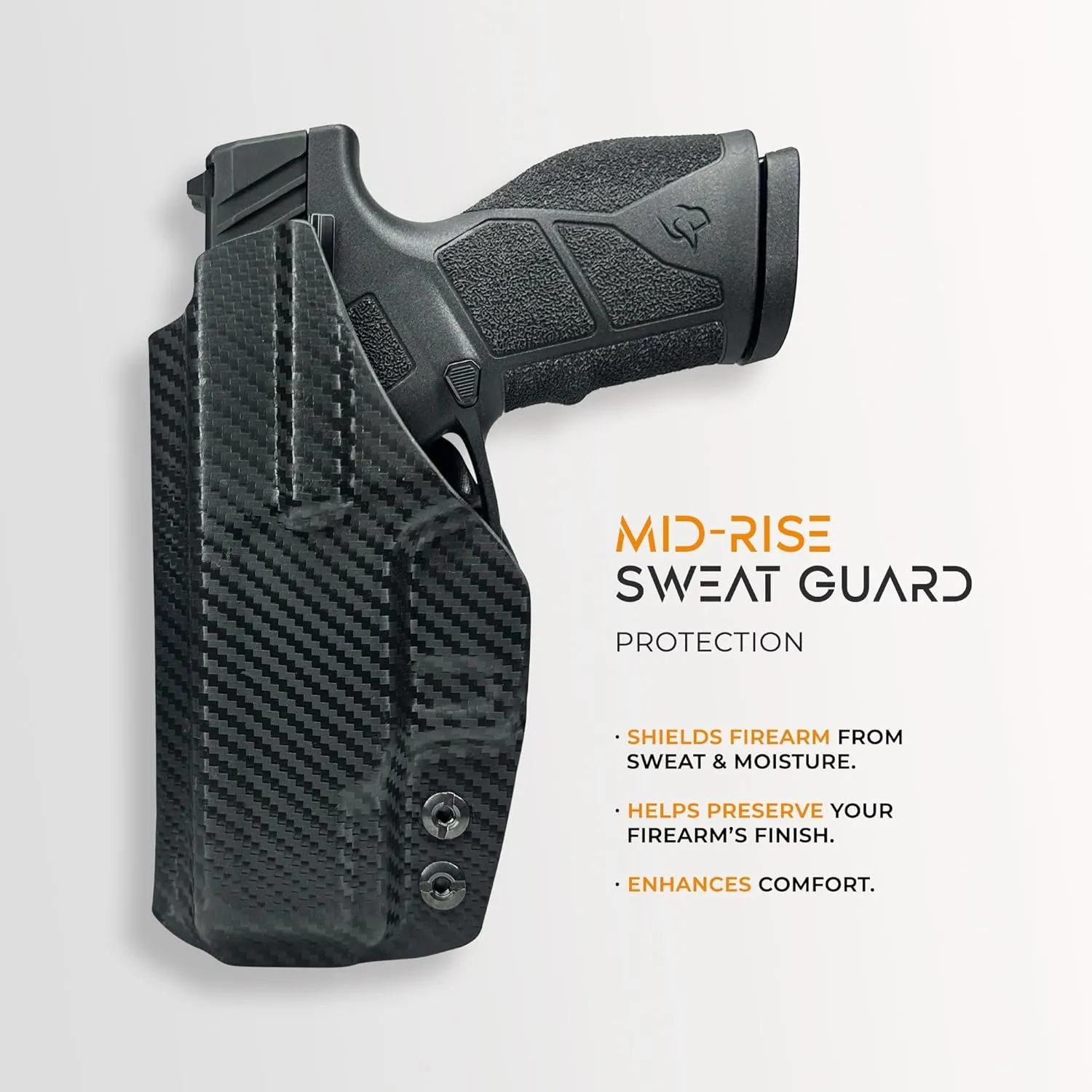 IWB Max Cover Holster Fits CZ P-07 Inside Waistband Kydex Gun Holster American Made Durable Lightweight Carry Gear