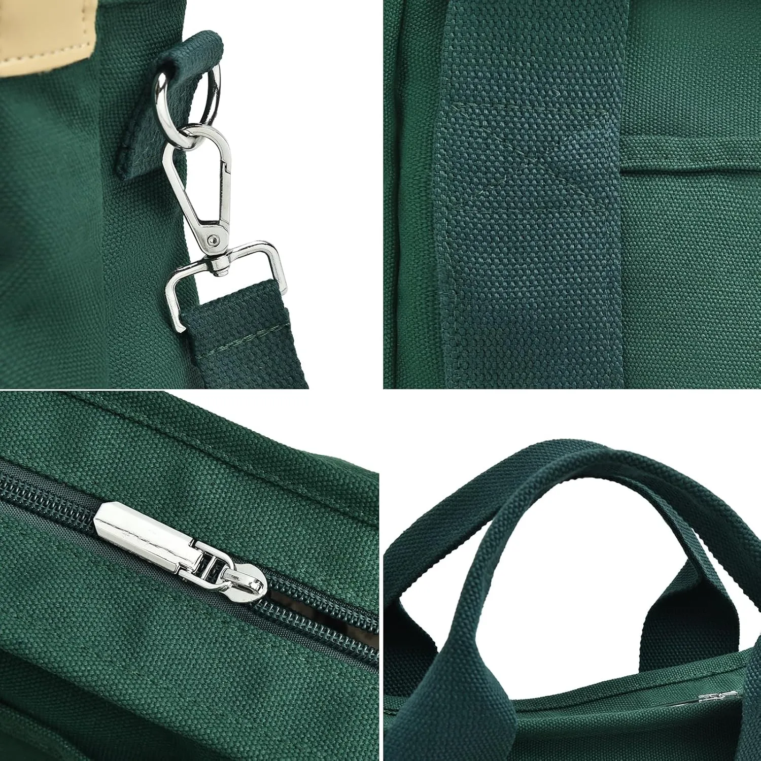 IwIeIaIrI Canvas Tote Bag for Women with Multi Pockets,Trendy Shoulder Handbag with Compartments for shopping,Work,Beach