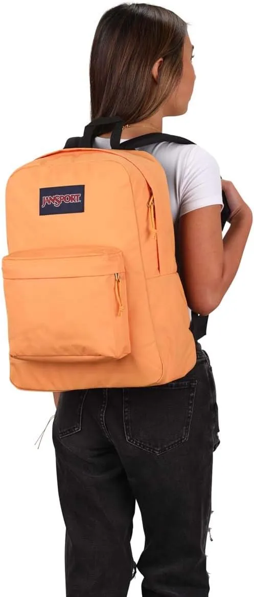 JanSport Superbreak Backpack - Durable, Lightweight Premium Backpack, Apricot Crush