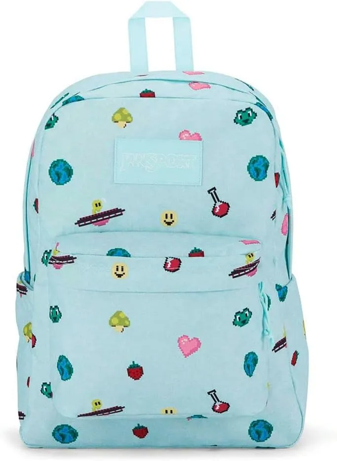 JanSport Superbreak Backpack - Durable, Lightweight Premium Backpack, Pixel Party