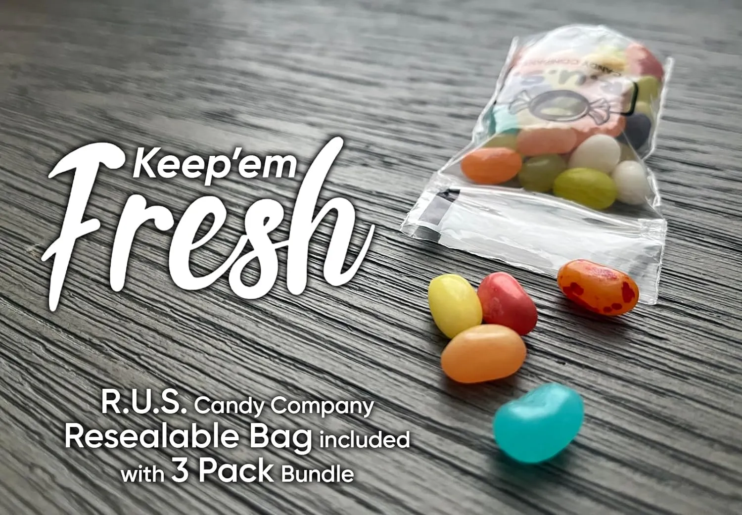 Jelly Belly Cocktail Classics Mix Jelly Beans - 7.5 oz Gift Bag- includes RUS Candy Company Travel Size Pocket Bag (Cocktail Mix)