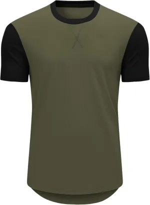 JMIERR Mens 3 Pack Cotton Hipster Hip Hop Longline Crewneck T-Shirt