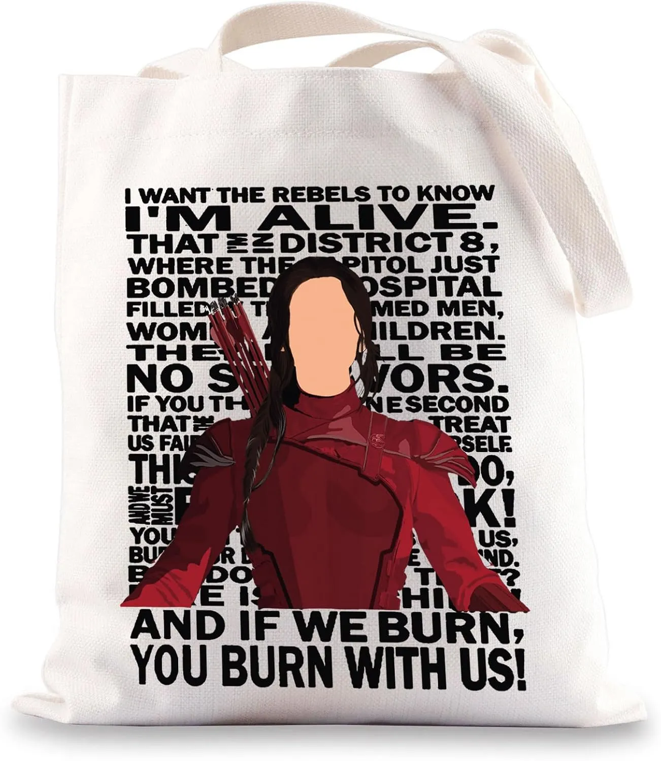 JNIAP Dystopian Movie Tote Bag Adventure Movie Inspired Gifts Movie Fan Gift Adventure Movie Shoulder Bag ﻿
