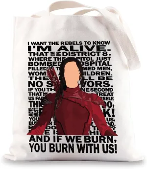 JNIAP Dystopian Movie Tote Bag Adventure Movie Inspired Gifts Movie Fan Gift Adventure Movie Shoulder Bag ﻿