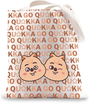 JNIAP K-Pop Han Tote Bag K-Pop Gifts K-Pop Merchandise K-Pop Member Shoulder Bag (GO QUOKK tb)