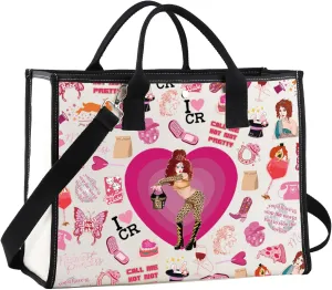 JNIAP Midwest Princess Tote Bag Singer Gifts Song Lyrics Inspired Shoulder Bag Music Fans Gifts