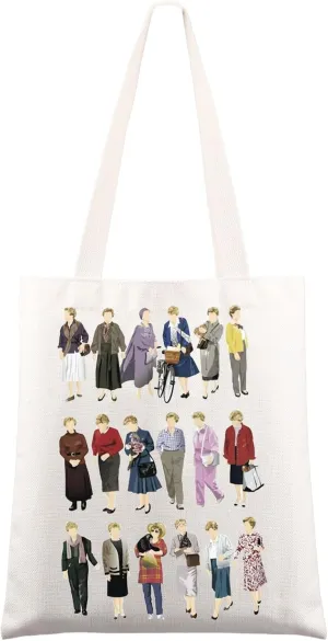 JNIAP Murder TV Show Inspired Tote Bag Jessica Fletcher Fans Gifts Jessica Fletcer Tote Bag True Crime Lover Gift