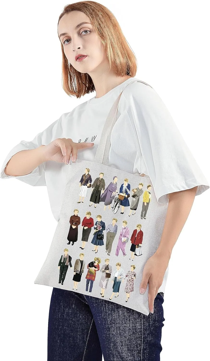 JNIAP Murder TV Show Inspired Tote Bag Jessica Fletcher Fans Gifts Jessica Fletcer Tote Bag True Crime Lover Gift