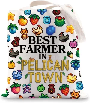 JNIAP Pelican Town Tote Bag Valley Game Gifts Pelican Town Gifts Pelican Town Shoulder Bag