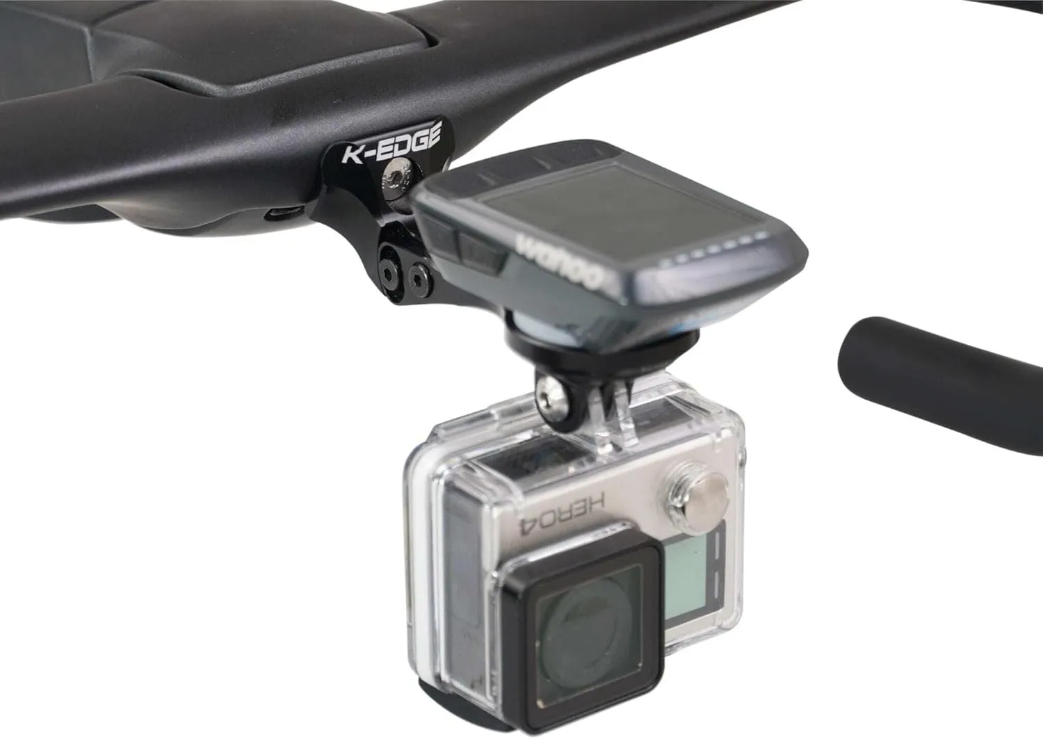 K-Edge | Gen 6 Madone/Emonda Bicycle Computer Combo Mount | for Wahoo GPS Devices | Durable, Aerodynamic Bike Computer Mount