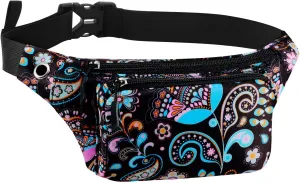 KAMO Fanny Pack, Waist Bag Sling Backpack Water Resistant Durable Polyester Small Waist Bag