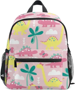 Kids Backpack Cute Cartoon Pink Dinosaur Animal Pattern Todder Backpack Lightweight Preschool Kindergarten Book Bag Practical and Durable Daycare Bag for Travel,Toys