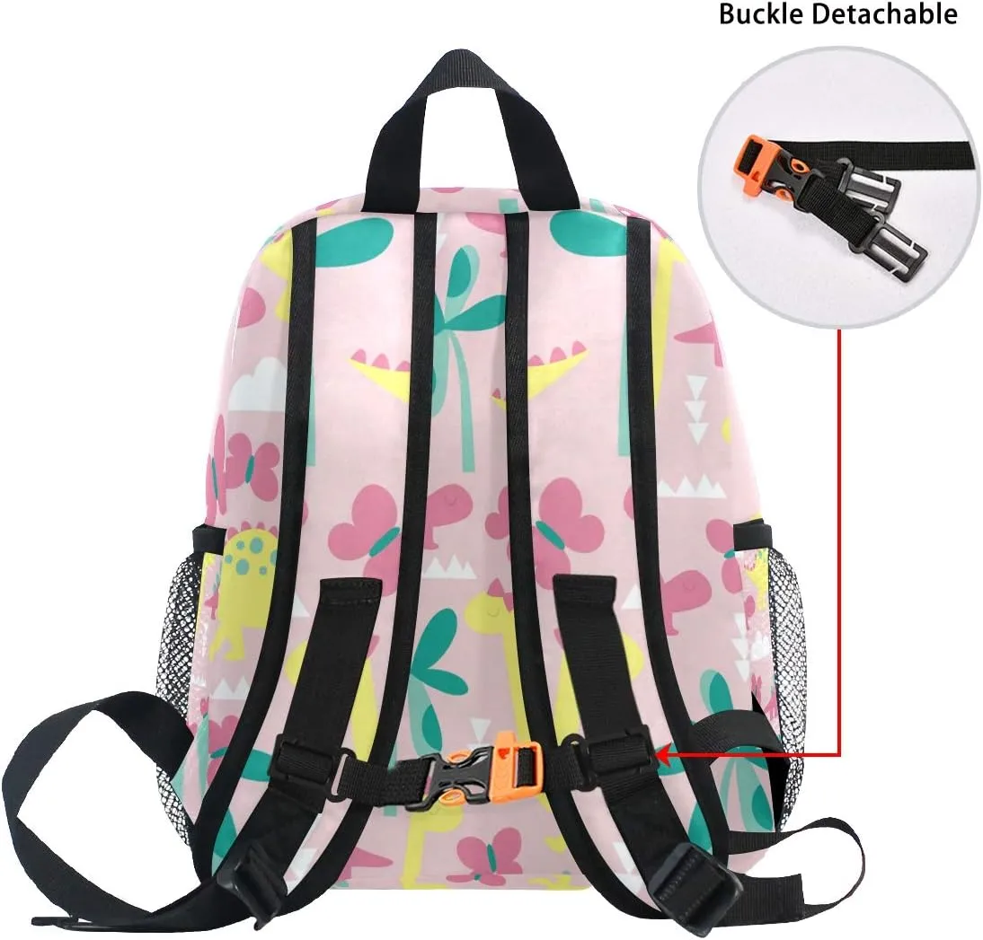 Kids Backpack Cute Cartoon Pink Dinosaur Animal Pattern Todder Backpack Lightweight Preschool Kindergarten Book Bag Practical and Durable Daycare Bag for Travel,Toys