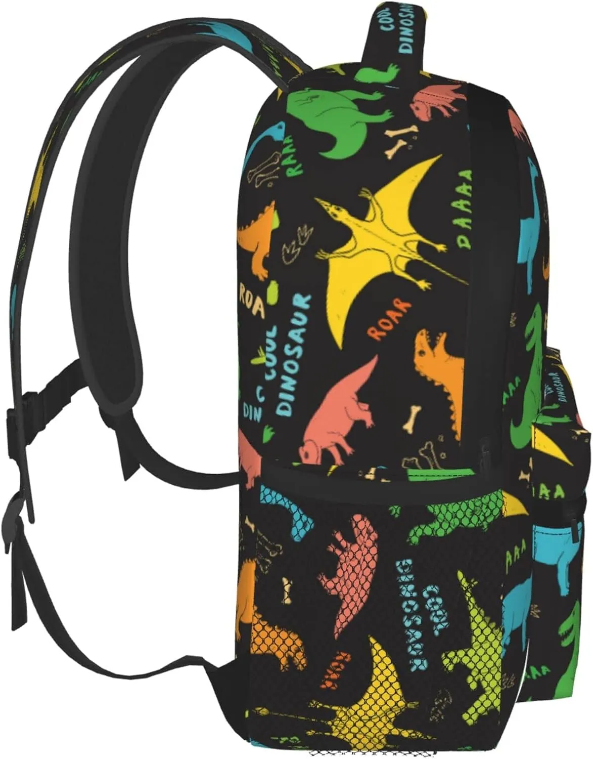 Kid's Mini Backpack 12 inch Childish Doodles Dinosaur Backpack Schoolbag Preschool Kindergarten Children Bag Nursery Travel Bag for Toddler Boys Girls Age 3-7