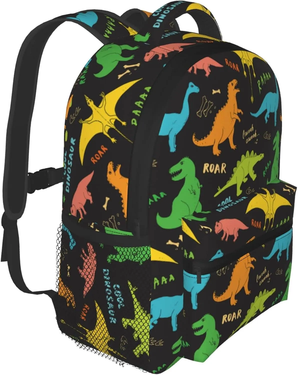 Kid's Mini Backpack 12 inch Childish Doodles Dinosaur Backpack Schoolbag Preschool Kindergarten Children Bag Nursery Travel Bag for Toddler Boys Girls Age 3-7