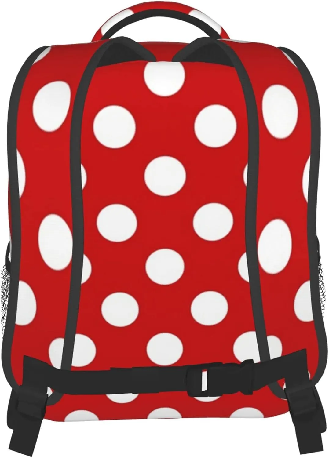 Kid's Mini Backpack 12 inch Red White Polka Dot Backpack Schoolbag Preschool Kindergarten Children Bag Nursery Travel Bag for Toddler Boys Girls Age 3-7