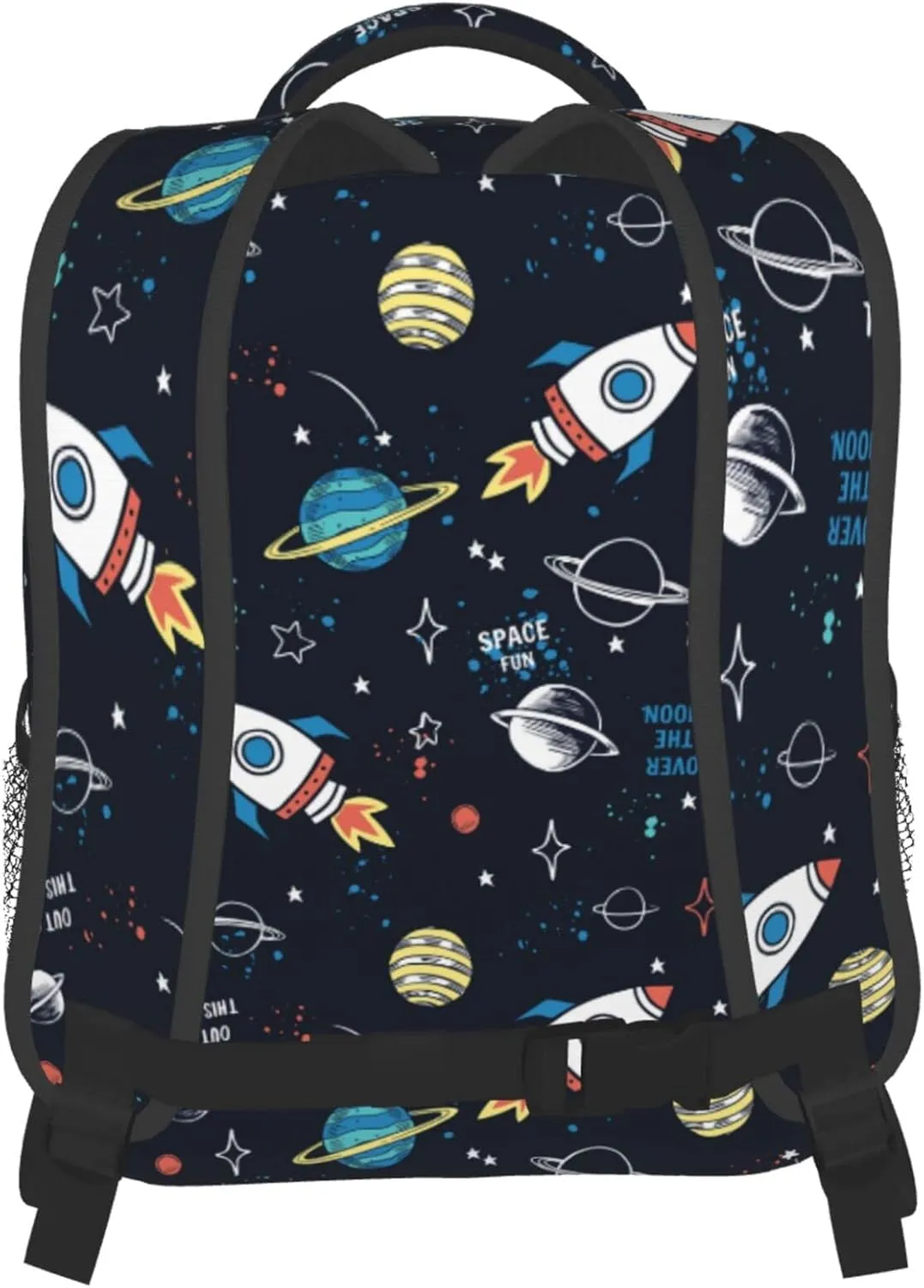 Kid's Mini Backpack 12 inch Space Rocket Universe Galaxy Backpack Schoolbag Preschool Kindergarten Children Bag Nursery Travel Bag for Toddler Boys Girls Age 3-7