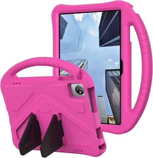 Kids Universal Case for Blackview Tab 8 WiFi 10.1 inch 2023, EVA Foam Stand Handle Cover for Blackview Tab 7 WiFi/OSCAL Pad 60/ DragonTouch Notepad 102/ Teclast P40HD 10.1" Tablets - Hot Pink