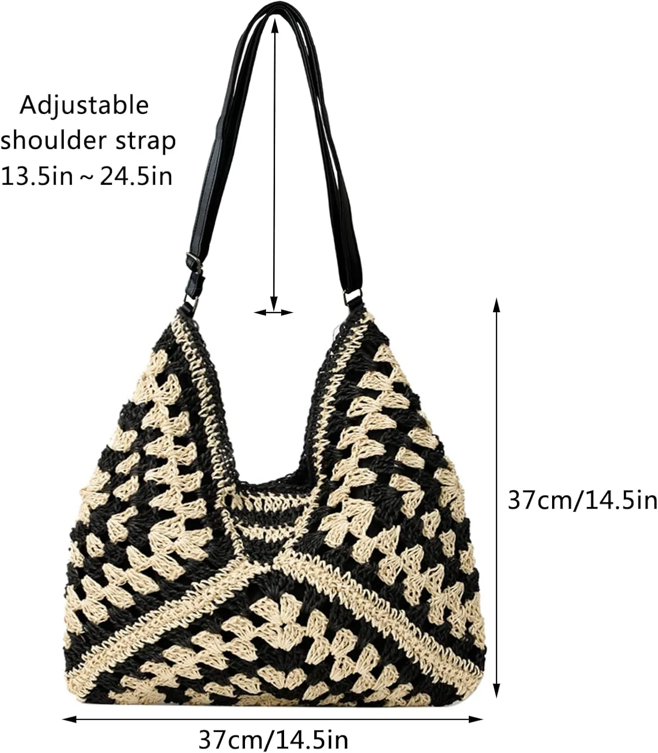KINGSEA Straw Beach Tote Bag Large Summer Purses for Women 2025 Vacation Purse Handmade Beach Bag