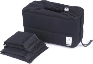 Koolertron Shockproof Camera Photo Bag for SLR TLR Camera Insert Partition Padded Case,Support SLR Camera Bag,Can be Put Directly Into the Bag,Liner Bag With Freely Adjustable Compartment(Black)