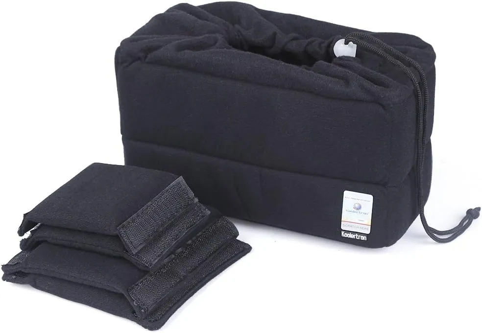 Koolertron Shockproof Camera Photo Bag for SLR TLR Camera Insert Partition Padded Case,Support SLR Camera Bag,Can be Put Directly Into the Bag,Liner Bag With Freely Adjustable Compartment(Black)