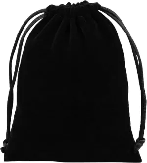 KUPOO 50 Pieces Wholesale Lot - Velvet Cloth Jewelry Pouches/Drawstring Bags 4" X 3" (black)