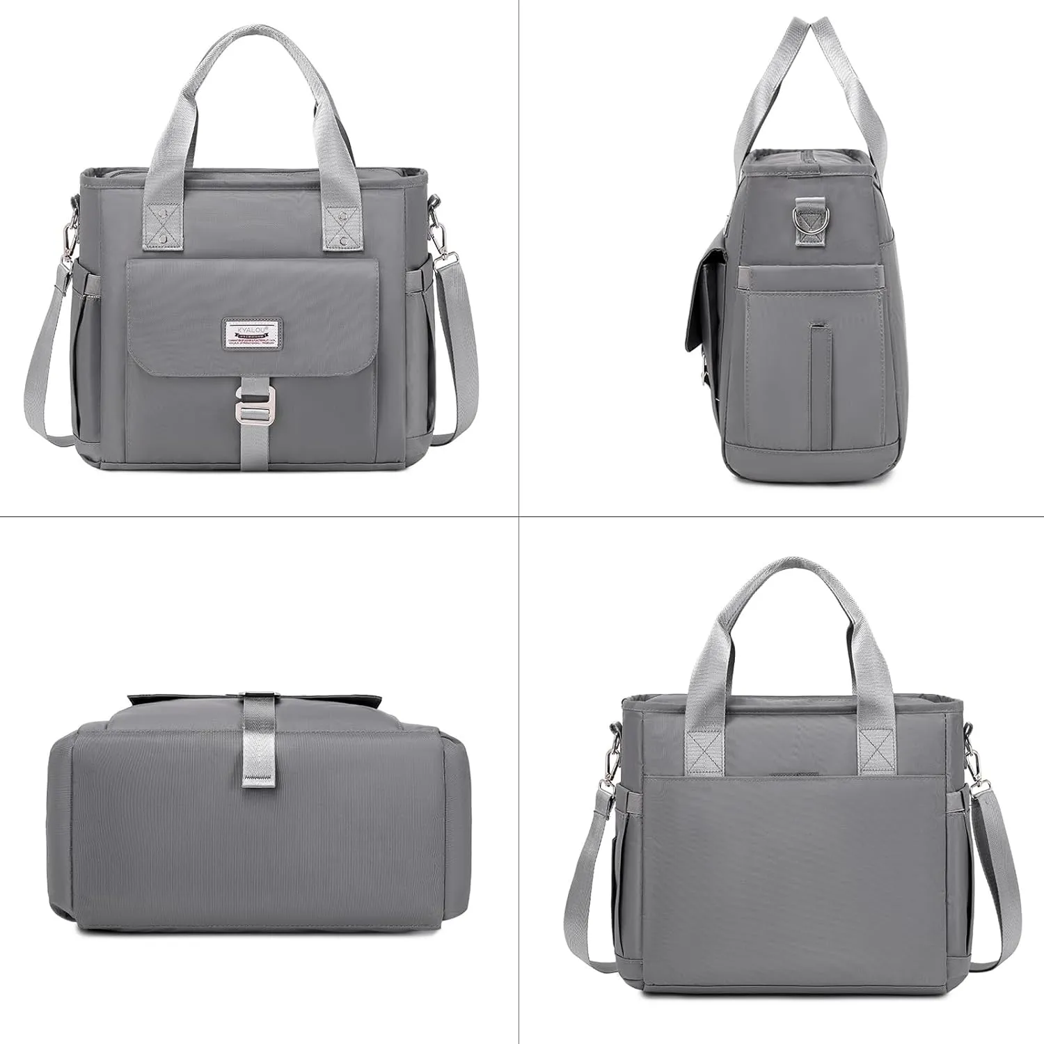 KYALOU Medium Tote Purse Bag for Women, Nurse Bag for Work, Teacher Tote Bag, Waterproof Nylon Crossbody Handbag