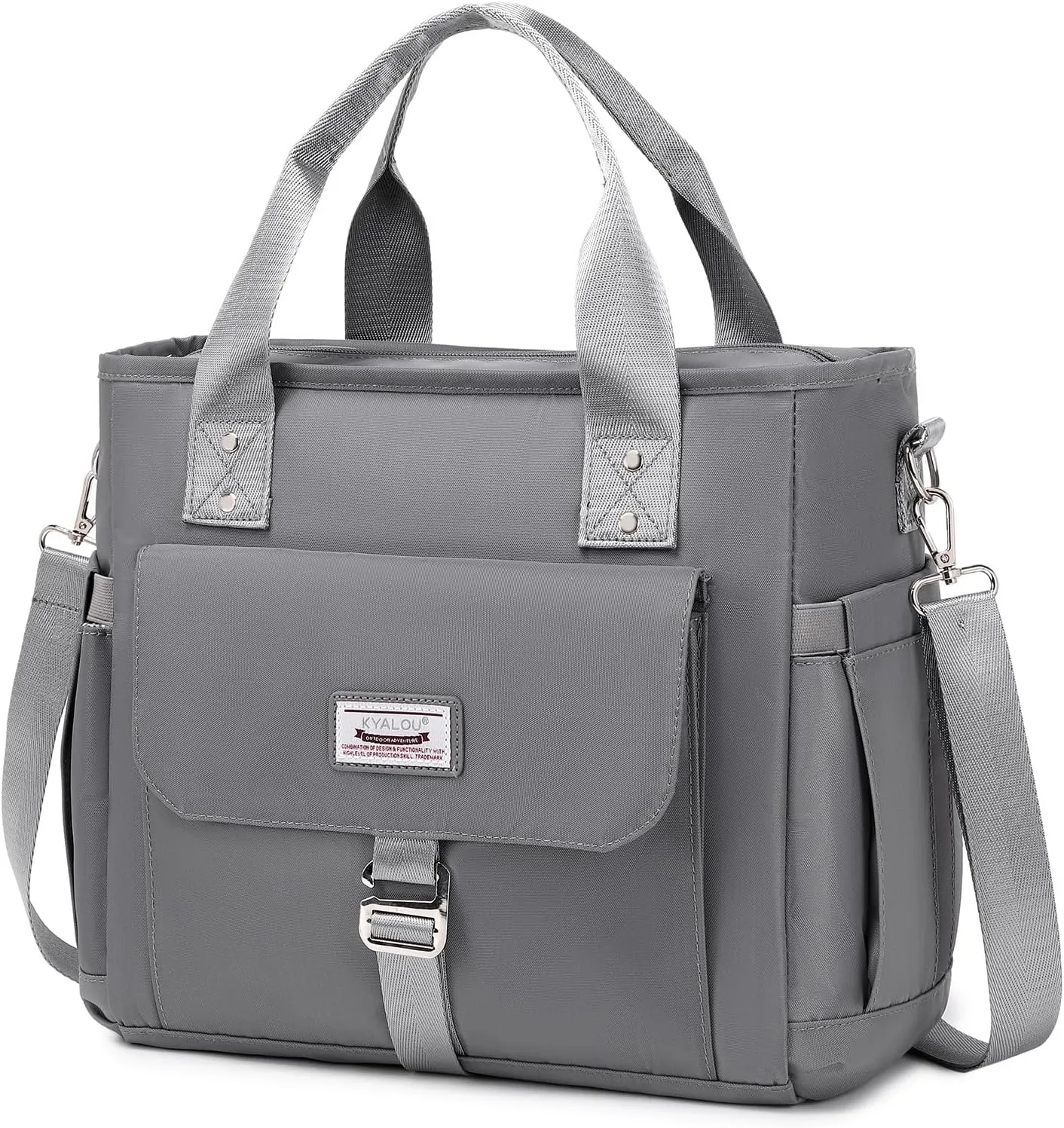 KYALOU Medium Tote Purse Bag for Women, Nurse Bag for Work, Teacher Tote Bag, Waterproof Nylon Crossbody Handbag